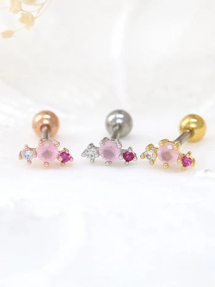 MinimalBijoux Earrings Dainty pink Cartilage earring