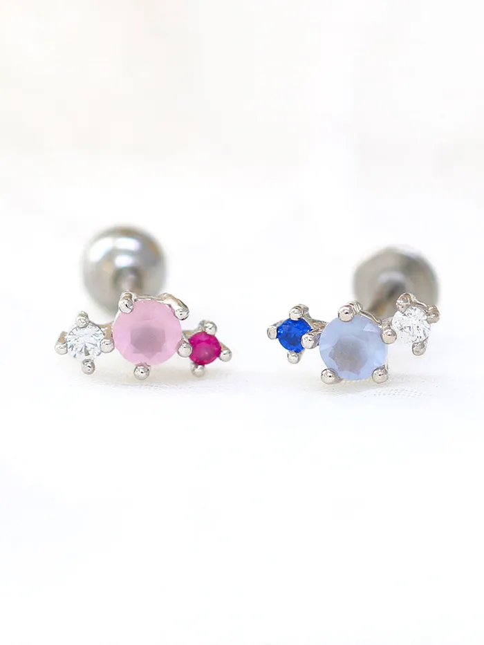 MinimalBijoux Earrings Dainty pink Cartilage earring