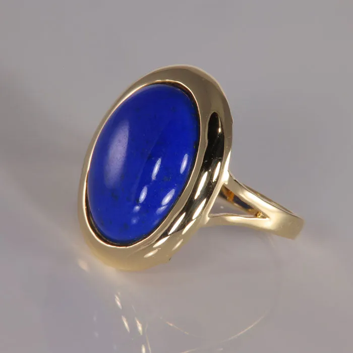 Moriartys Gem Art 14K Yellow Gold Lapis Ring Rings