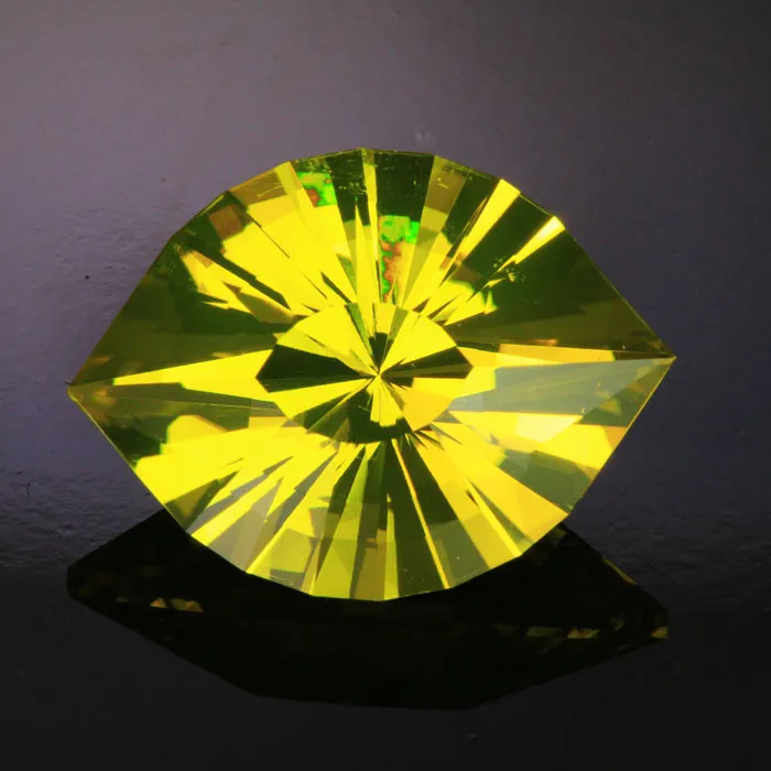 Moriartys Gem Art Necklaces GreenYellow Verdant Eye Custom Cut Citrine Gemstone 4078 Carats Moriartys Gem Art Necklaces GreenYellow Verdant Eye Custom Cut Citrine Gemstone 4078 Carats