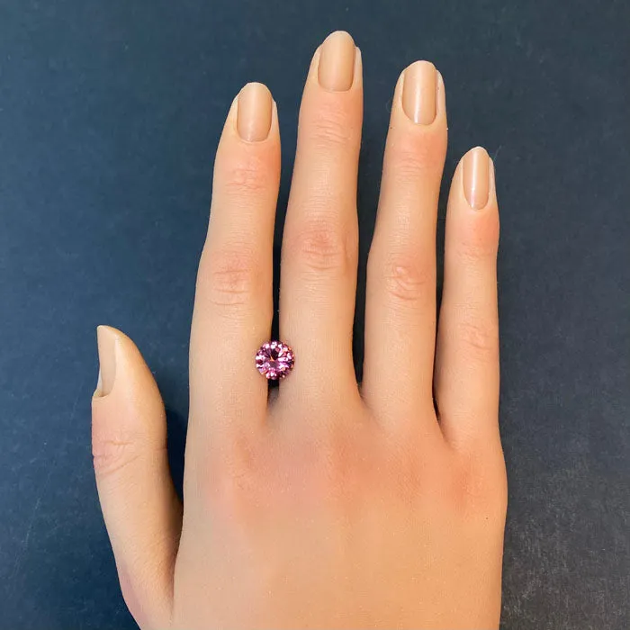 Moriartys Gem Art Round Brilliant Cut Umbalite Garnet 214 Carats Rings