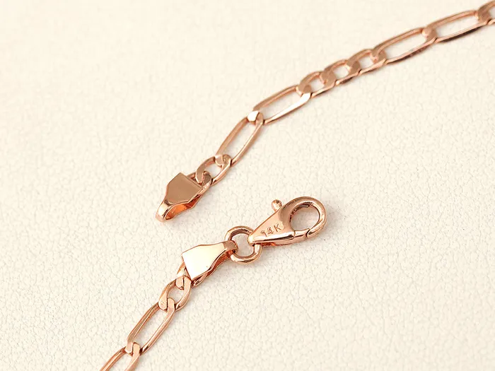 Necklaces MinimalBijoux 14K 18K Gold Flat Square Chain Necklace