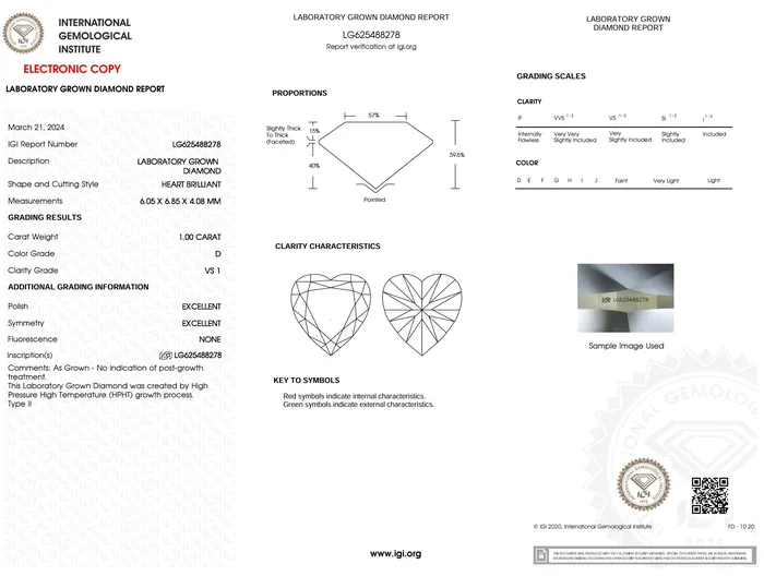 Necklaces Princess Bride Diamonds 100 Carat DVS1 Heart Lab Grown Diamond IGI 5182 Necklaces Princess Bride Diamonds 100 Carat DVS1 Heart Lab Grown Diamond IGI 5182
