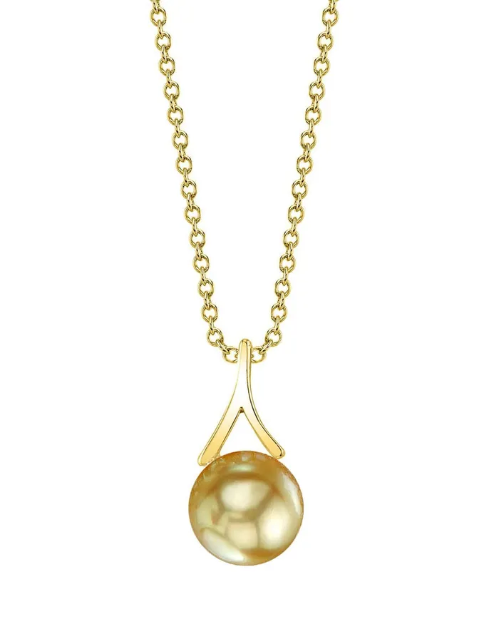 Necklaces SPT Golden Pearl Lindsey Pendant