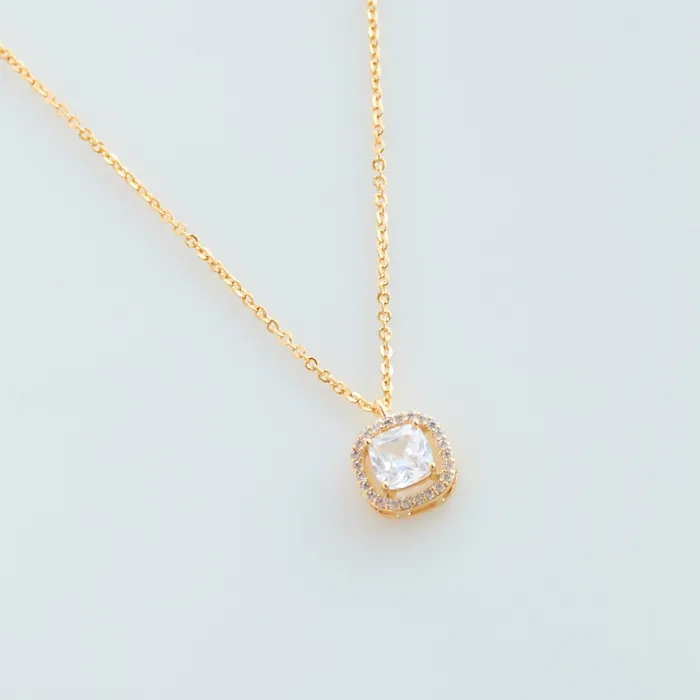 Necklaces Square Diamond Necklace Gift Set Upakarna
