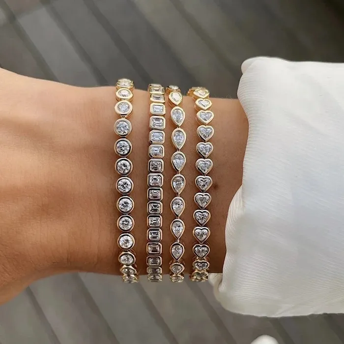 PreStyled Sets Mabel Love Co Gold Tennis Bracelets