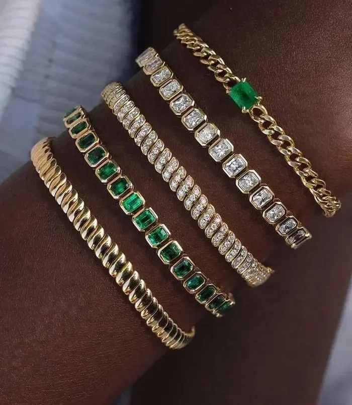 PreStyled Sets Mabel Love Co Gold Tennis Bracelets