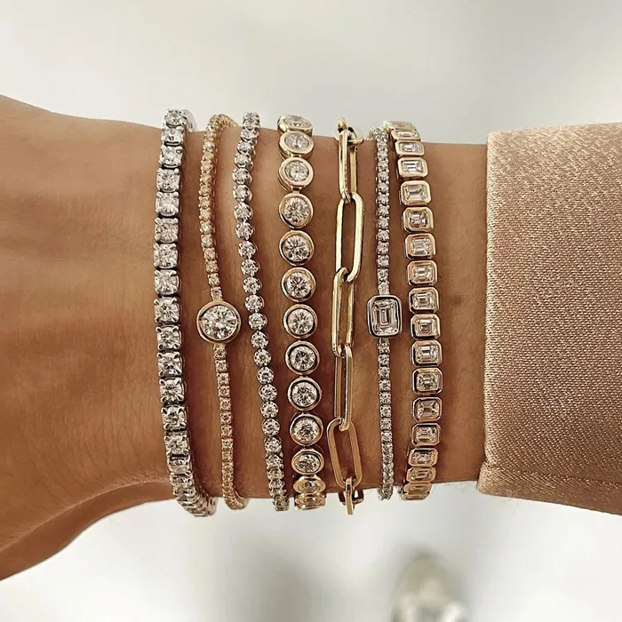 PreStyled Sets Mabel Love Co Gold Tennis Bracelets