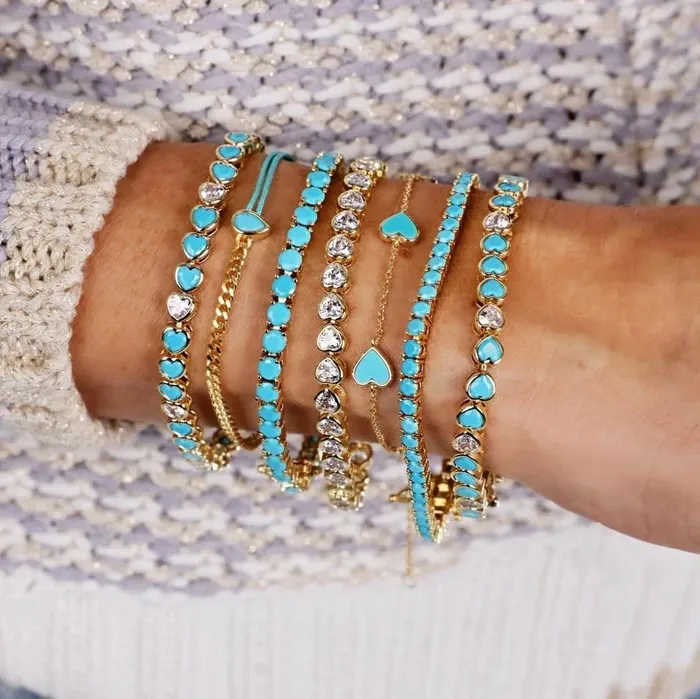 PreStyled Sets Mabel Love Co Gold Tennis Bracelets