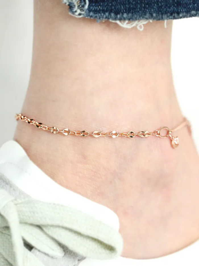 PreStyled Sets MinimalBijoux 14K 18K Gold Moon Star Chain Anklet