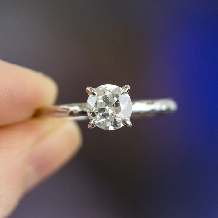 Rings 101ct Old European Cut Diamond Hand Carved Solitaire Engagement Ring White Gold Round Solitaire Anueva Jewelry Rings 101ct Old European Cut Diamond Hand Carved Solitaire Engagement Ring White Gold Round Solitaire Anueva Jewelry
