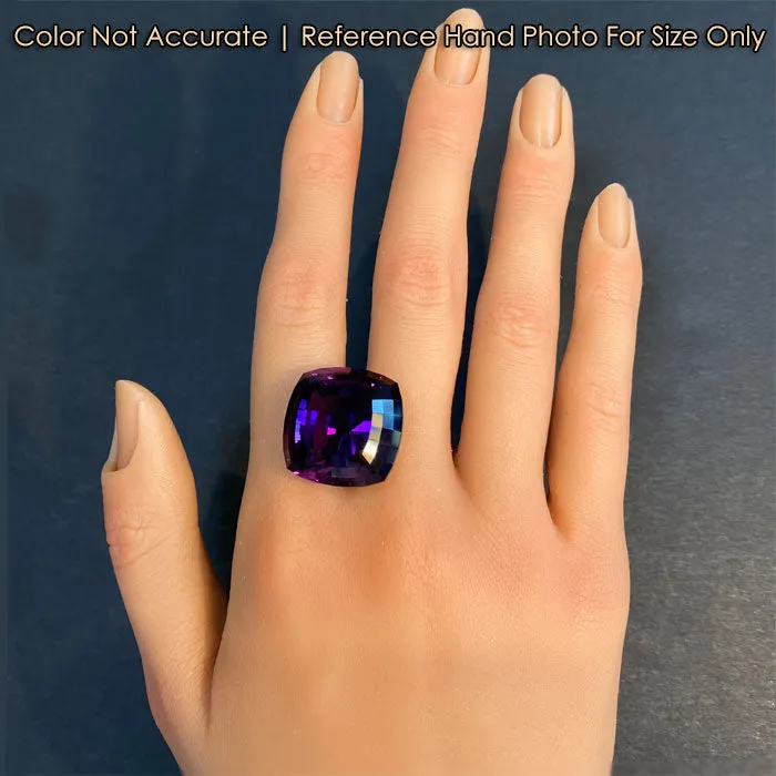 Rings Moriartys Gem Art Square Cushion Cut Amethyst 4463 Carats