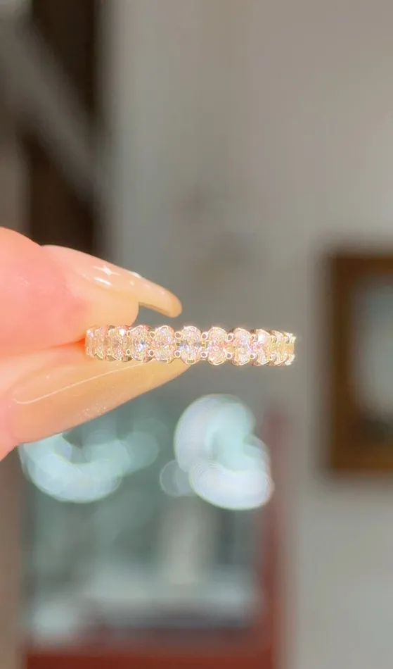 Rings Princess Bride Diamonds 30mm Mini Oval Lab Diamond Ring 75 Eternity
