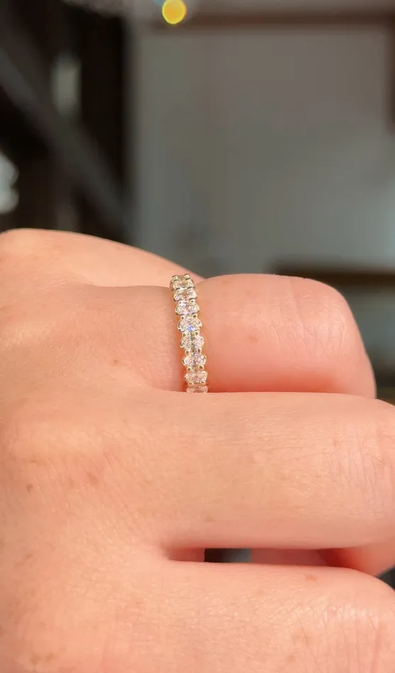 Rings Princess Bride Diamonds 30mm Mini Oval Lab Diamond Ring 75 Eternity