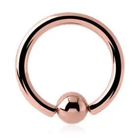 Rings Tulsa Body Jewelry 14g Rose Gold Captive Bead Ring