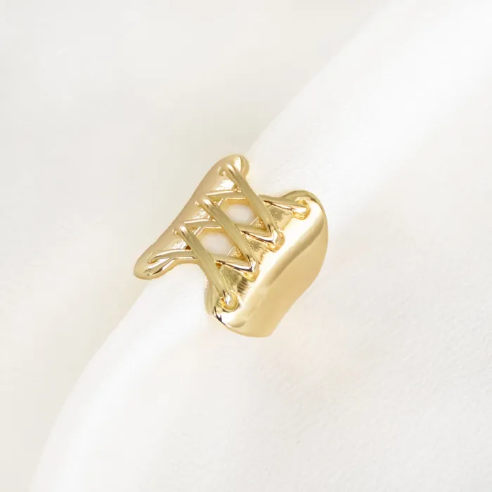 Rings Upakarna Criss Cross Thick Ring