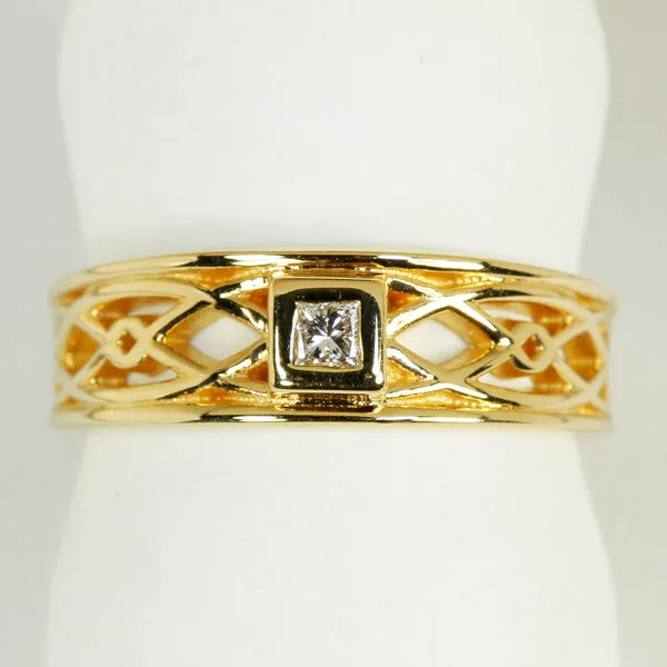 Rings vendorunknown 14K Yellow Diamond Ring Designed By Christopher Michael