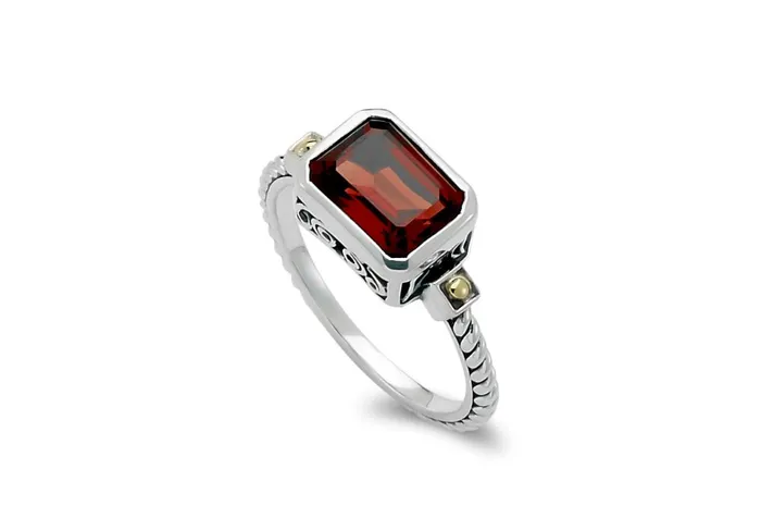 Samuel B Eirini Ring Garnet Rings