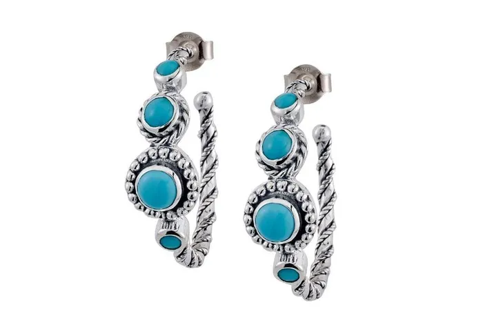 Sebali Earrings Turquoise Samuel B Earrings