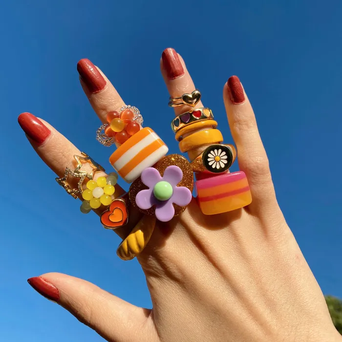 shopsnackbreak Rings Fudge Ring in Orange