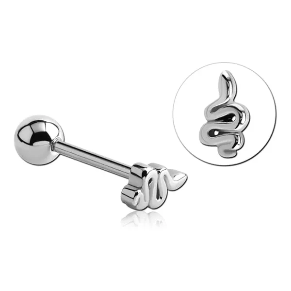 Snake Stainless Tongue Barbell Tulsa Body Jewelry Bracelets