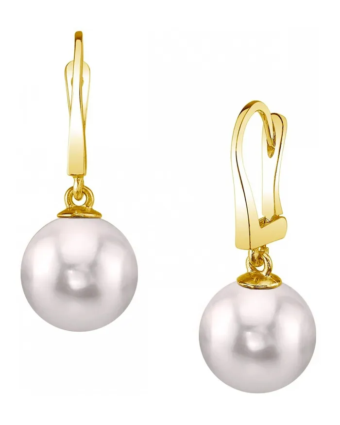 SPT Earrings Japanese Akoya Pearl Classic Dangle Earrings