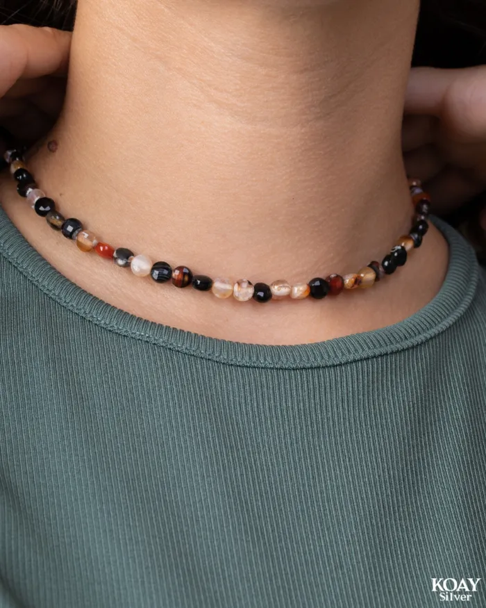 Tiger Eye Necklace KOAY Silver Store Necklaces