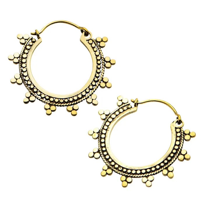 Tulsa Body Jewelry Earrings Solaris Brass Earrings