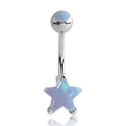Tulsa Body Jewelry Opal Star Belly Ring Rings Tulsa Body Jewelry Opal Star Belly Ring Rings