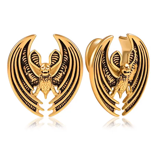 Tulsa Body Jewelry PreStyled Sets Bat Gold Saddle Spreaders