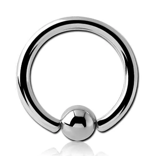 Tulsa Body Jewelry Rings 12g Stainless Captive Bead Ring