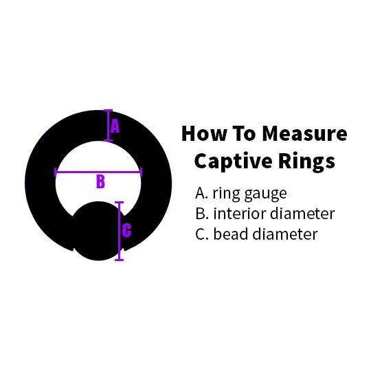 Tulsa Body Jewelry Rings 12g Stainless Captive Bead Ring Tulsa Body Jewelry Rings 12g Stainless Captive Bead Ring