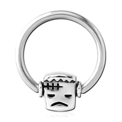 Tulsa Body Jewelry Rings 16g Stainless Captive Frankenstein Bead Ring