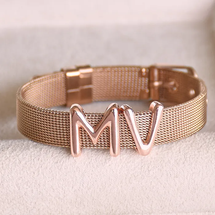 Upakarna Watches Personalised Initial Watch Bracelets