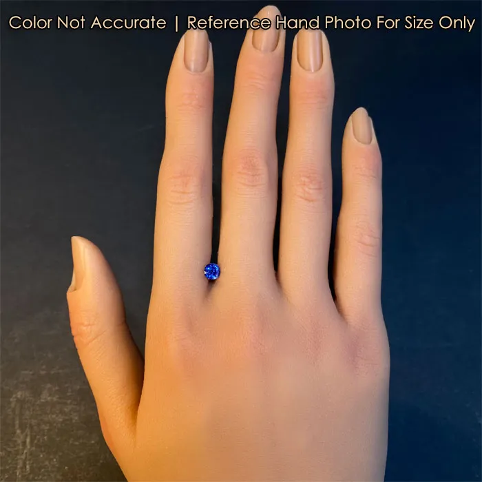 vendorunknown Rings Round Brilliant Cut Sapphire 63 Carats