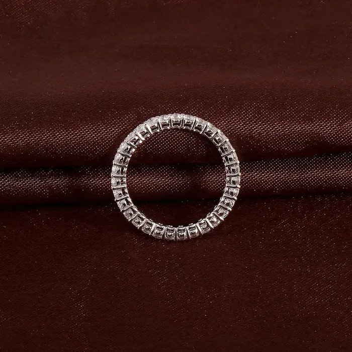 10k White Gold Moissanite Best Eternity Ring 1ct Total Luxus Moissanite Rings Jewelry Rings