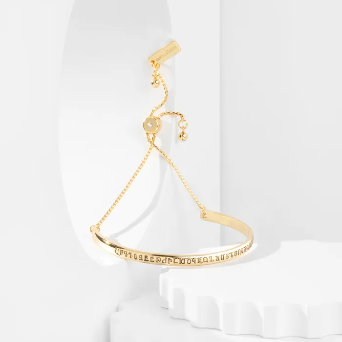 Anets Collection Anets Collection Armenian Alphabet BraceletBangle Yellow Bracelets