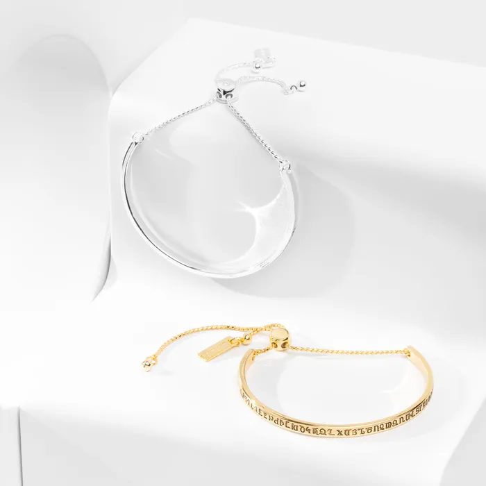 Anets Collection Anets Collection Armenian Alphabet BraceletBangle Yellow Bracelets