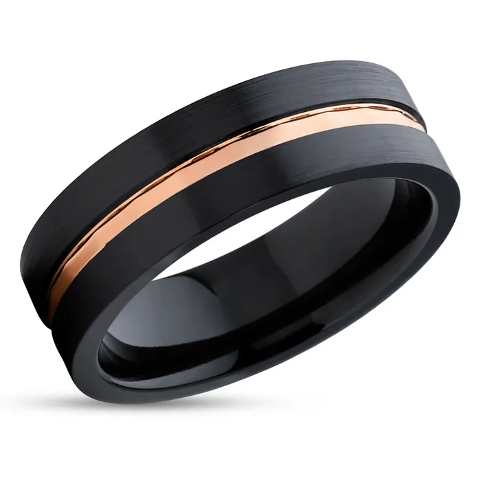Black Zirconium Ring Black Wedding Ring 14k Rose Gold Zirconium Ring Black Ring Clean Casting Jewelry Rings Black Zirconium Ring Black Wedding Ring 14k Rose Gold Zirconium Ring Black Ring Clean Casting Jewelry Rings
