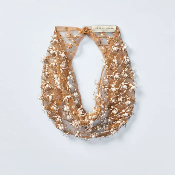 Blair Scarf Necklace Neutrals Mignonne Gavigan Necklaces