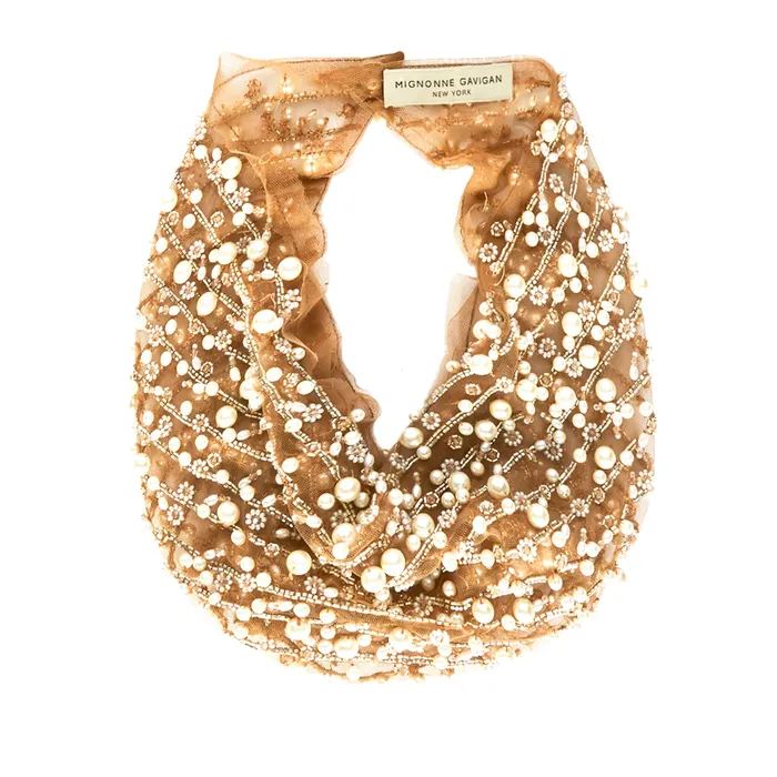 Blair Scarf Necklace Neutrals Mignonne Gavigan Necklaces