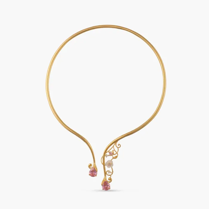 Blossom Veil Dewy Silver Hasli Necklace SILVER Necklaces