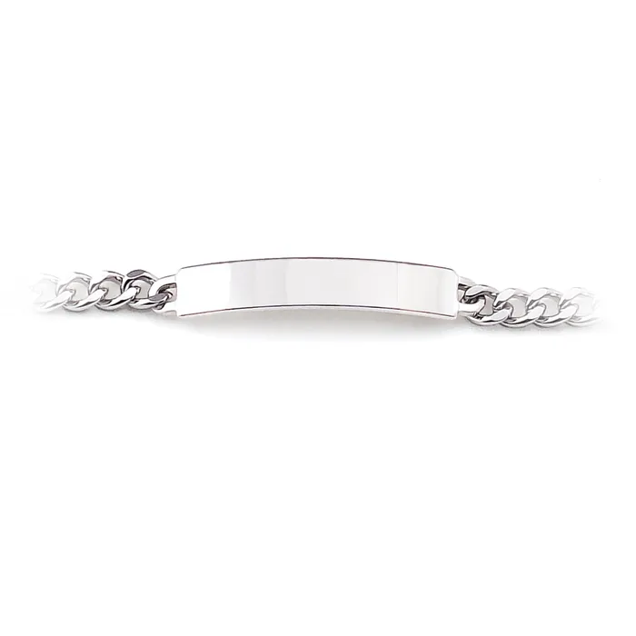Bracelets Speidel Ladies ID Bracelet Diamond Cut Chain