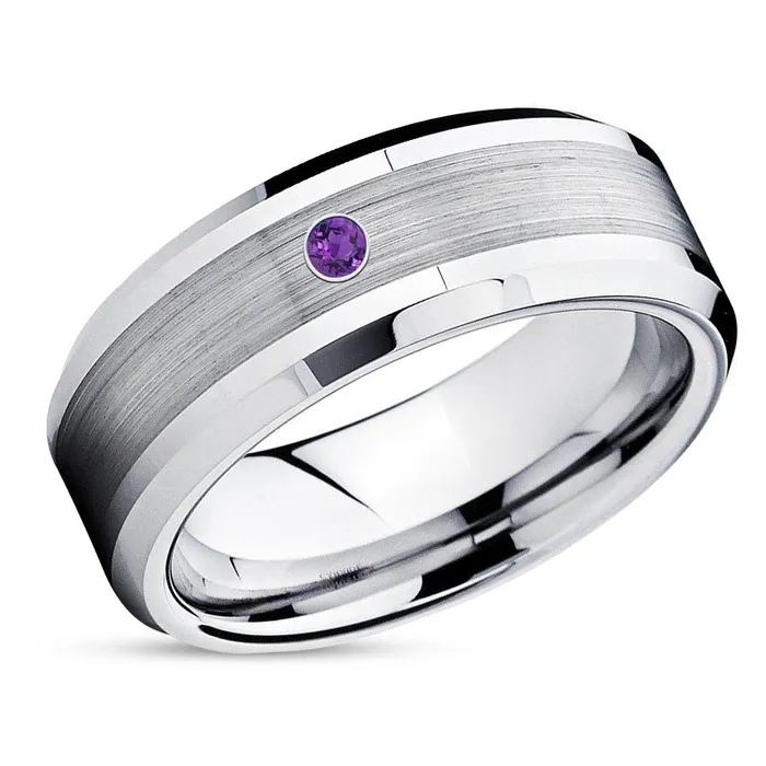 Clean Casting Jewelry Rings Amethyst Wedding Band Tungsten Wedding Band Tungsten Carbide Ring Engagement Ring Clean Casting Jewelry Rings Amethyst Wedding Band Tungsten Wedding Band Tungsten Carbide Ring Engagement Ring