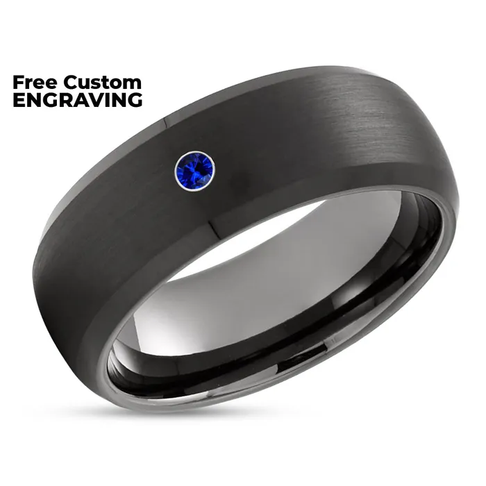 Clean Casting Jewelry Rings Black Wedding Ring Gunmetal Wedding Ring Black Tungsten Ring Gunmetal Ring Black Ring