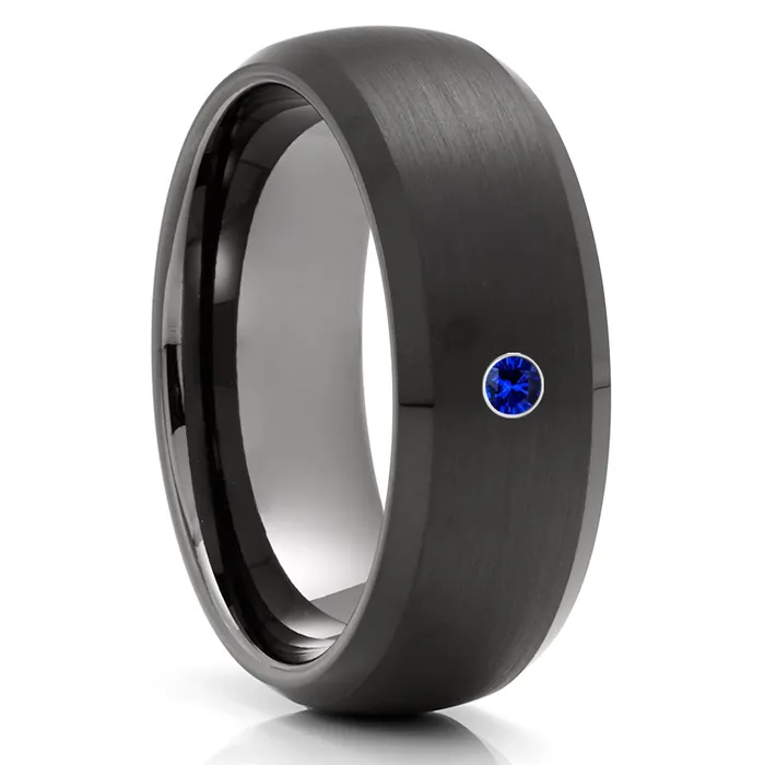 Clean Casting Jewelry Rings Black Wedding Ring Gunmetal Wedding Ring Black Tungsten Ring Gunmetal Ring Black Ring