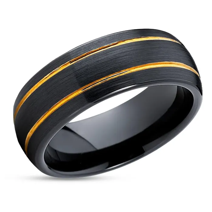 Clean Casting Jewelry Rings Black Zirconium Wedding Ring Yellow Gold Ring Zirconium Wedding Band 14k Yellow Gold Clean Casting Jewelry Rings Black Zirconium Wedding Ring Yellow Gold Ring Zirconium Wedding Band 14k Yellow Gold
