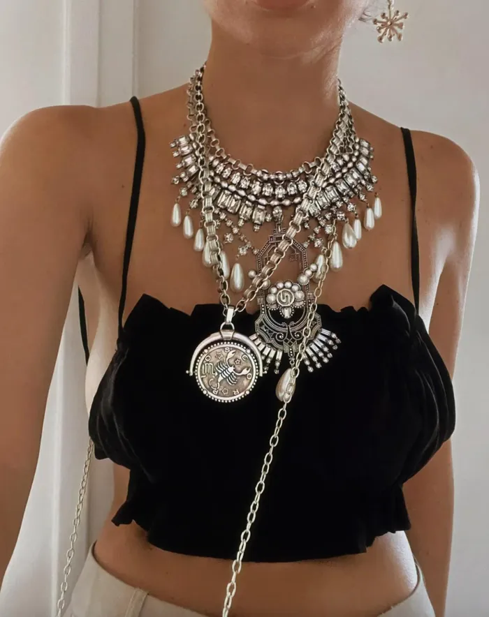 DYLANLEX Charm Necklaces Silver Zodiac Charm