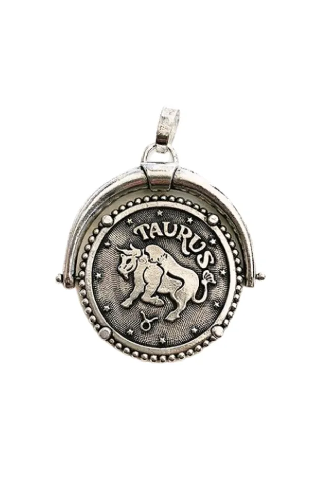 DYLANLEX Charm Necklaces Silver Zodiac Charm