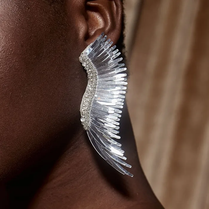Earrings Mignonne Gavigan Metallic Madeline Earrings Silver